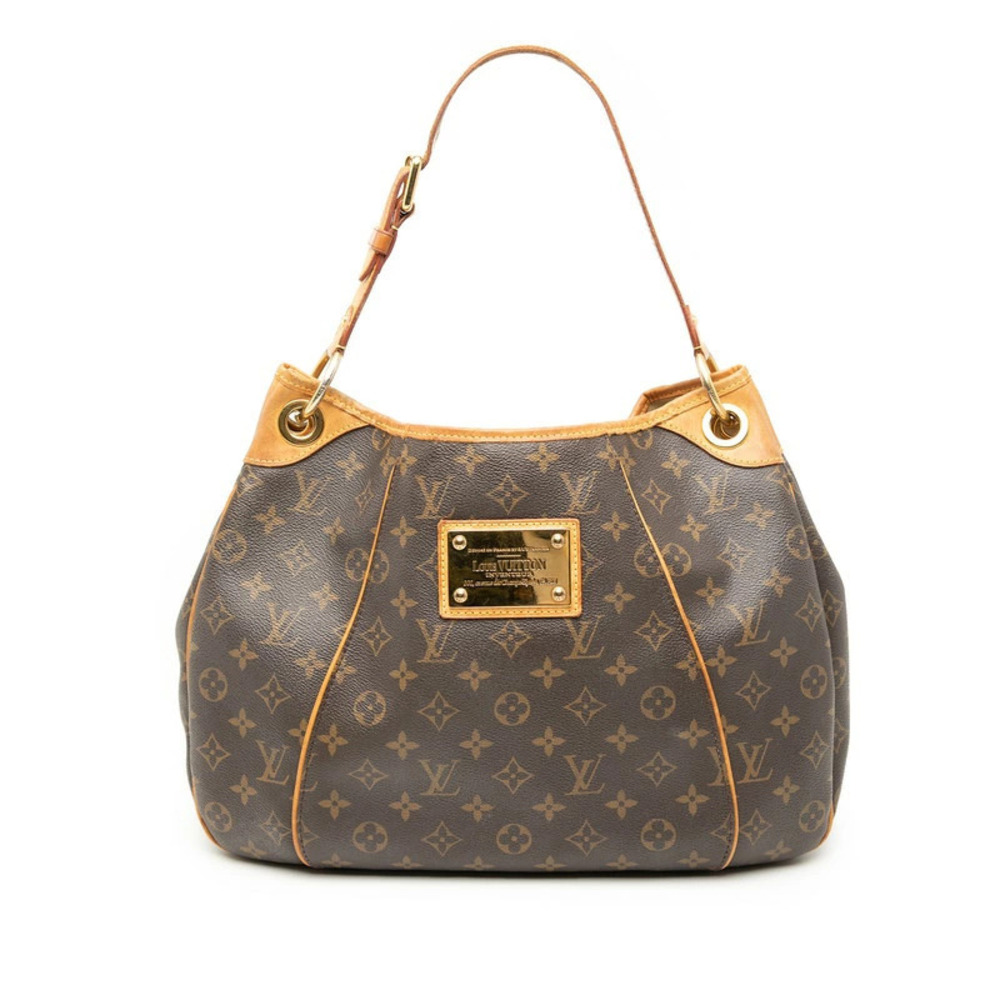 Louis Vuitton Monogram Galliera Hobo Bag Brown Leather